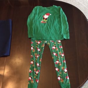 Old Navy Santa on a Skateboard Christmas  pajamas